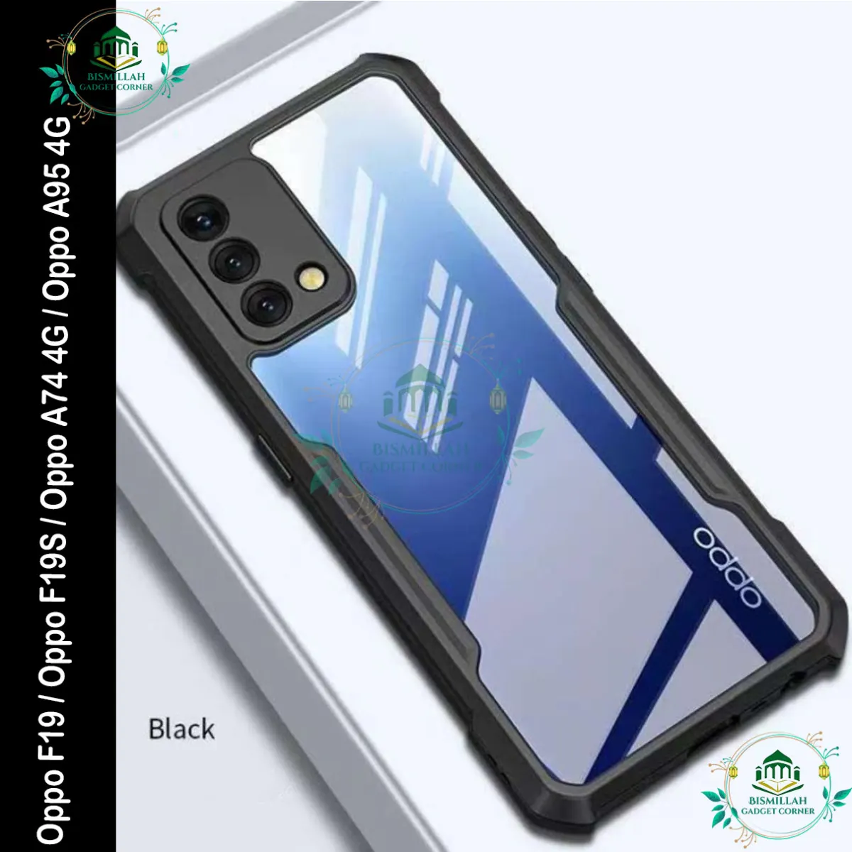 Xundd Back Cover for Oppo F19 / Oppo F19S / Oppo A74 4G / Oppo A95 4G Transparent Hybrid Hard PC Back Bumper