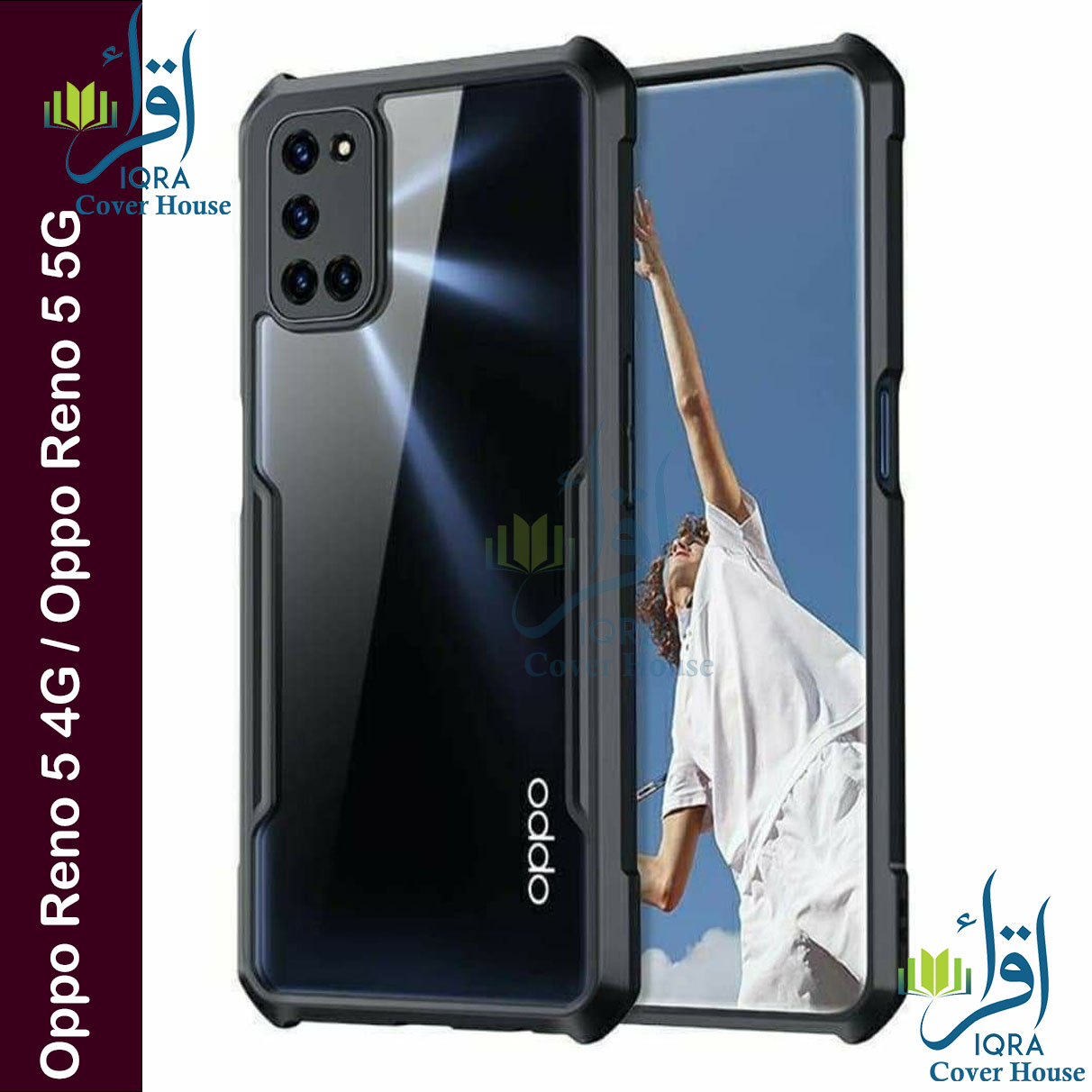 Original Xundd Back Cover for Oppo Reno 5 4G / Oppo Reno 5 5G Transparent Hybrid Hard PC Back Bumper Silicone Phone Cases Price in Bangladesh - Mobile.com.bd