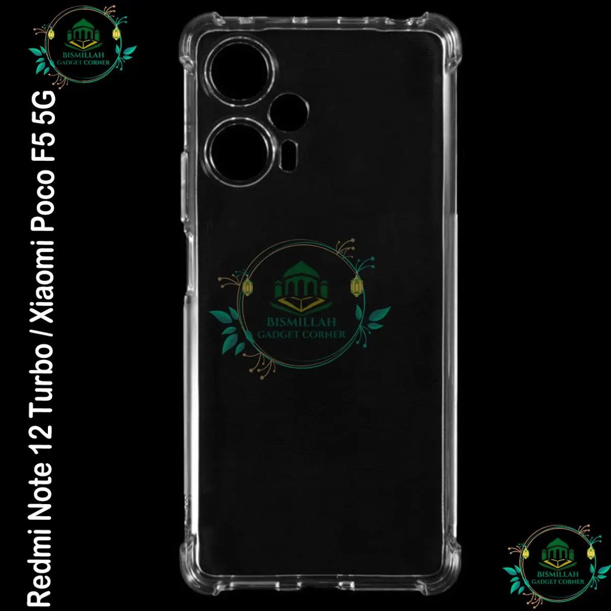 Transparent back cover For Xiaomi Redmi Note 12 Turbo / Xiaomi Poco F5 5G Luxury transparent Protect Back Cover Soft Case