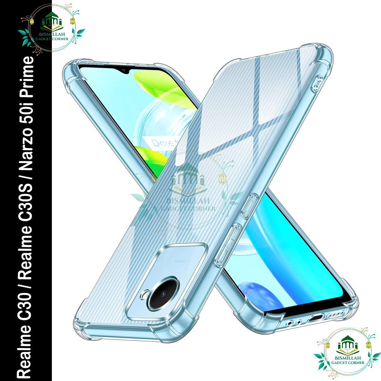 Transparent back cover For Realme C30 / Realme C30S / Narzo 50i Prime Luxury transparent Protect Back Cover Soft Case Silicone Phone Cases Price in Bangladesh - Mobile.com.bd