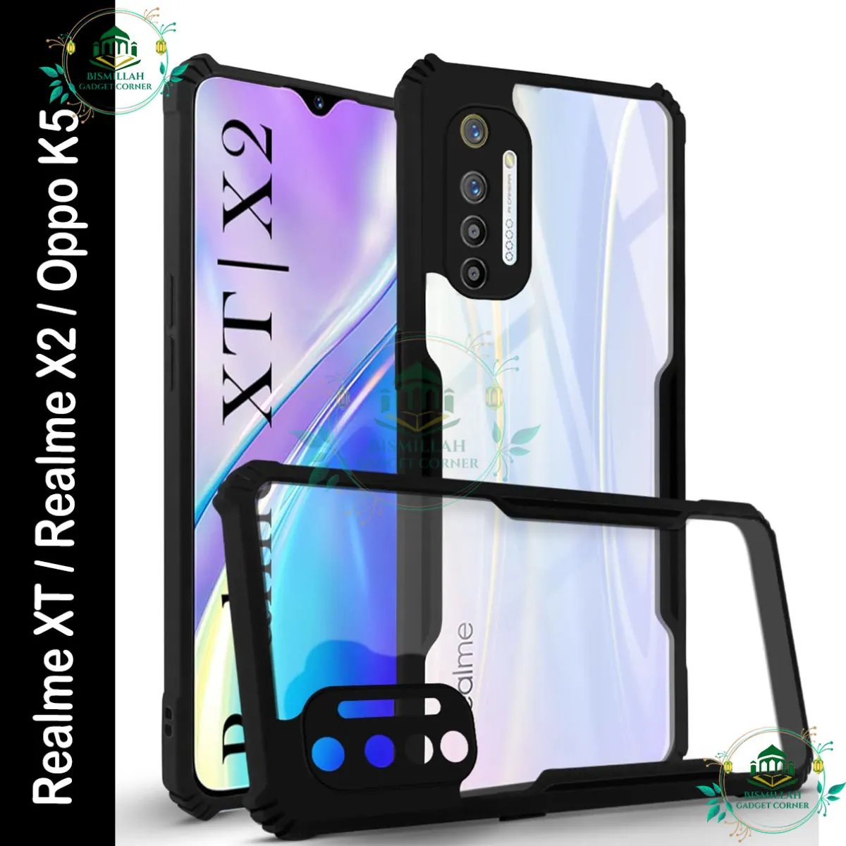 Xundd Back Cover for Realme XT / Realme X2 / Oppo K5 Transparent Hybrid Hard PC Back Bumper