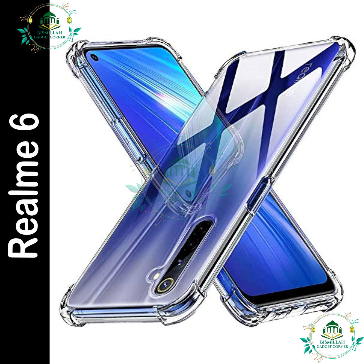 Transparent back cover For Realme 6 Luxury transparent Protect Back Cover Soft Case Silicone Phone Cases Price in Bangladesh - Mobile.com.bd