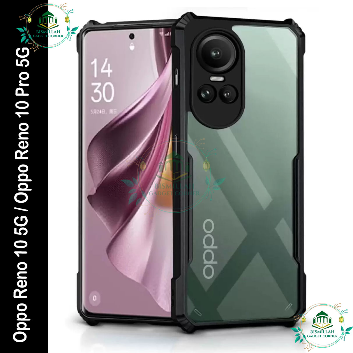 Original Xundd Back Cover for Oppo Reno 10 5G / Oppo Reno 10 Pro 5G Transparent Hybrid Hard PC Back Bumper Silicone Phone Cases Price in Bangladesh - Mobile.com.bd