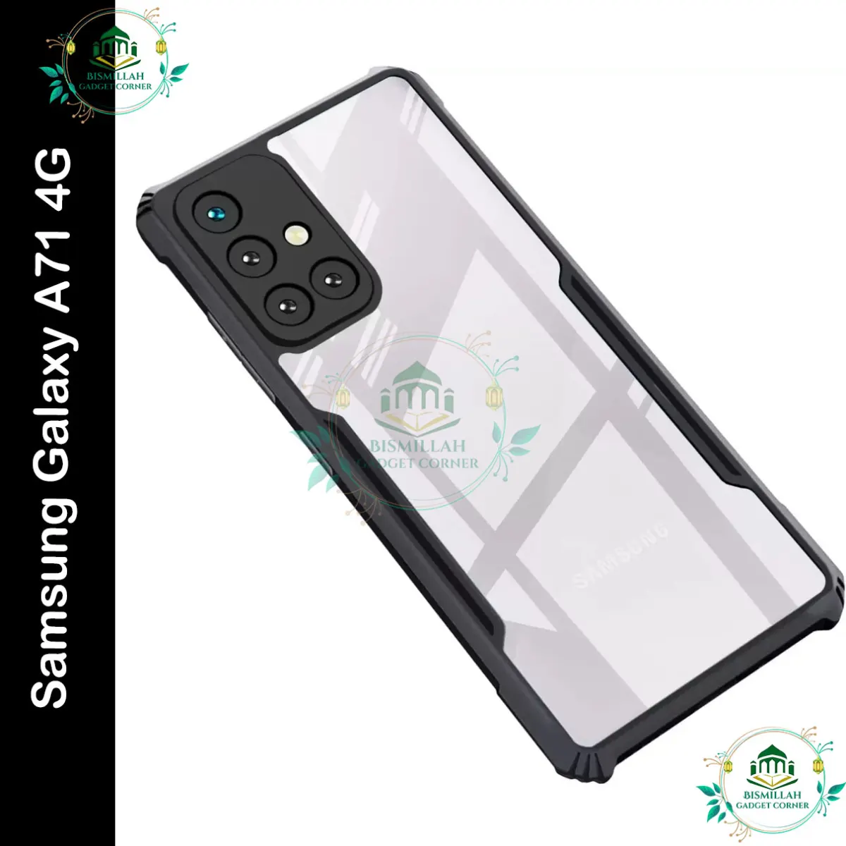 Xundd Back Cover for Samsung Galaxy A71 4G Transparent Hybrid Hard PC Back Bumper