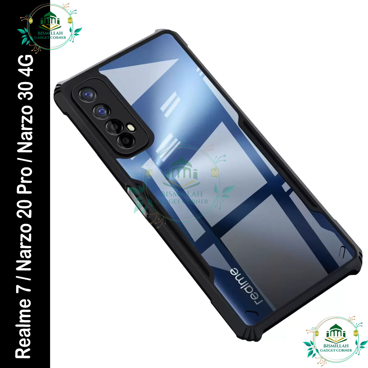Original Xundd Back Cover for Realme 7 / Realme Narzo 20 Pro / Realme Narzo 30 4G Transparent Hybrid Hard PC Back Bumper Silicone Phone Cases Price in Bangladesh - Mobile.com.bd