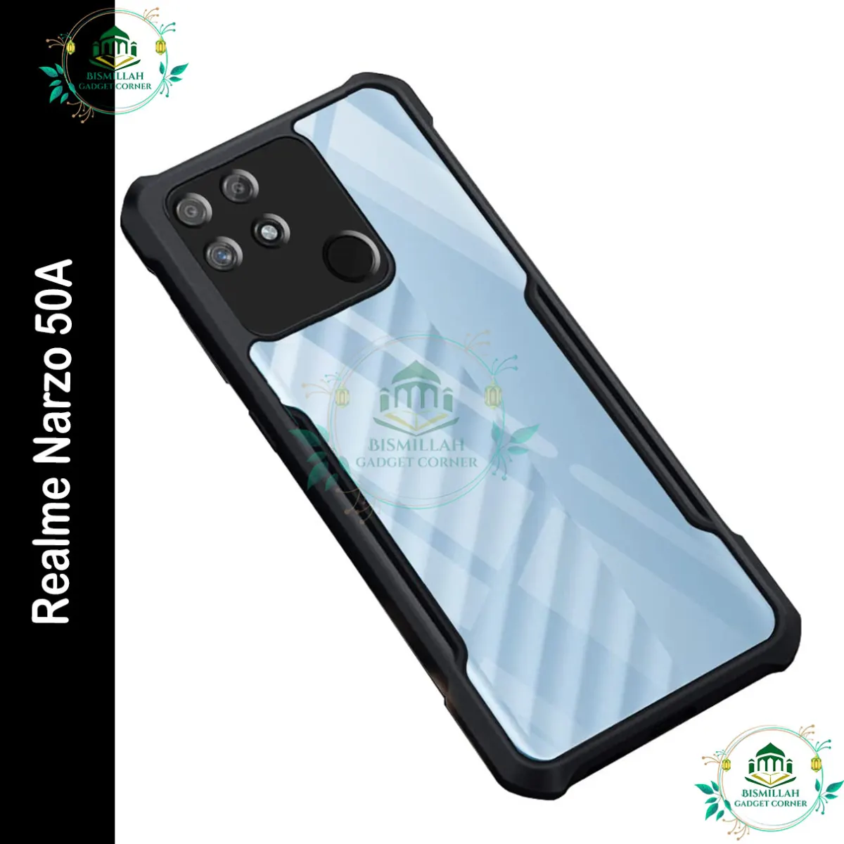 Original Xundd Back Cover for Realme Narzo 50A Transparent Hybrid Hard PC Back Bumper