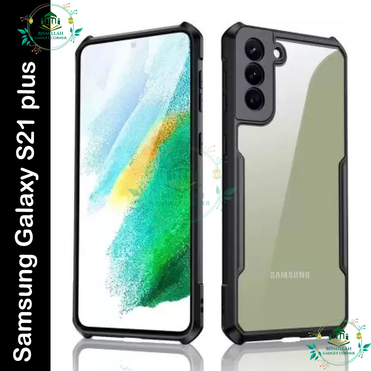 Xundd Back Cover for Samsung Galaxy S21 plus / Samsung Galaxy S21+ Transparent Hybrid Hard PC Back Bumper Silicone Phone Cases Price in Bangladesh - Mobile.com.bd