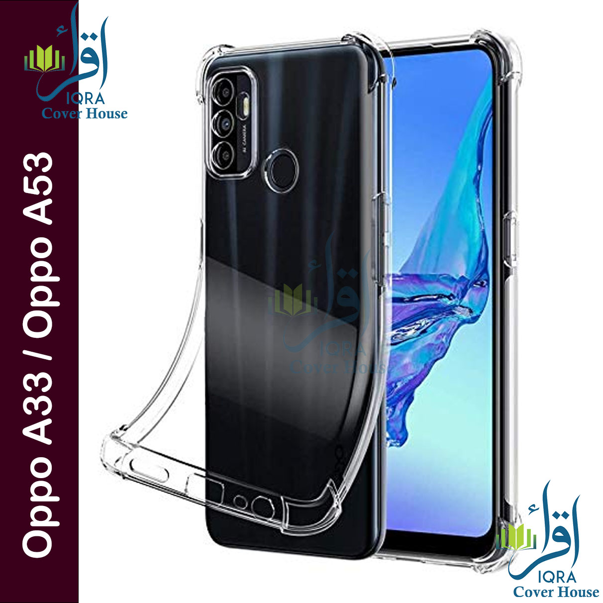 Transparent back cover For Oppo A33 / Oppo A53 Luxury transparent Protect Back Cover Soft Case Silicone Phone Cases Price in Bangladesh - Mobile.com.bd