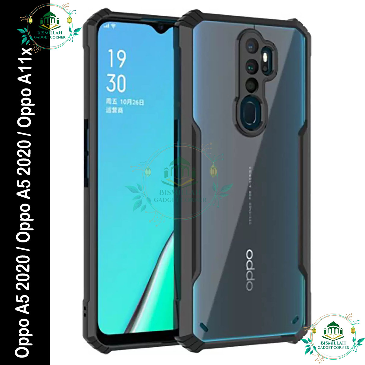 Xundd Back Cover for Oppo A5 2020 / Oppo A5 2020 / Oppo A11x Transparent Hybrid Hard PC Back Bumper Silicone Phone Cases Price in Bangladesh - Mobile.com.bd