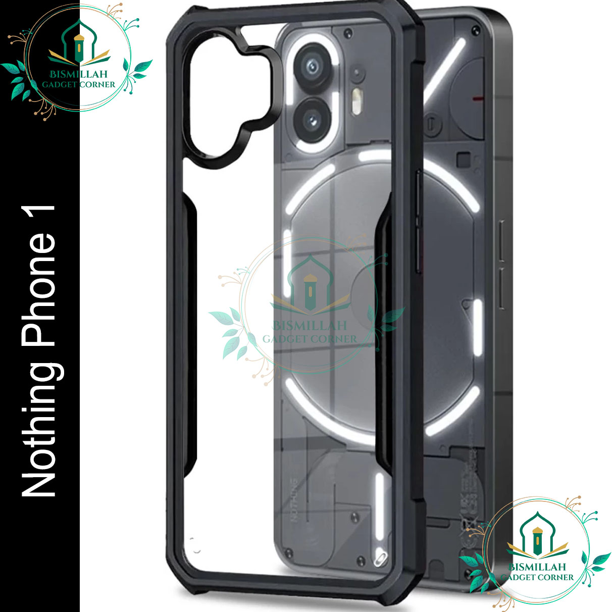 Xundd Back Cover for Nothing Phone 1 Transparent Hybrid Hard PC Back Bumper Silicone Phone Cases Price in Bangladesh - Mobile.com.bd