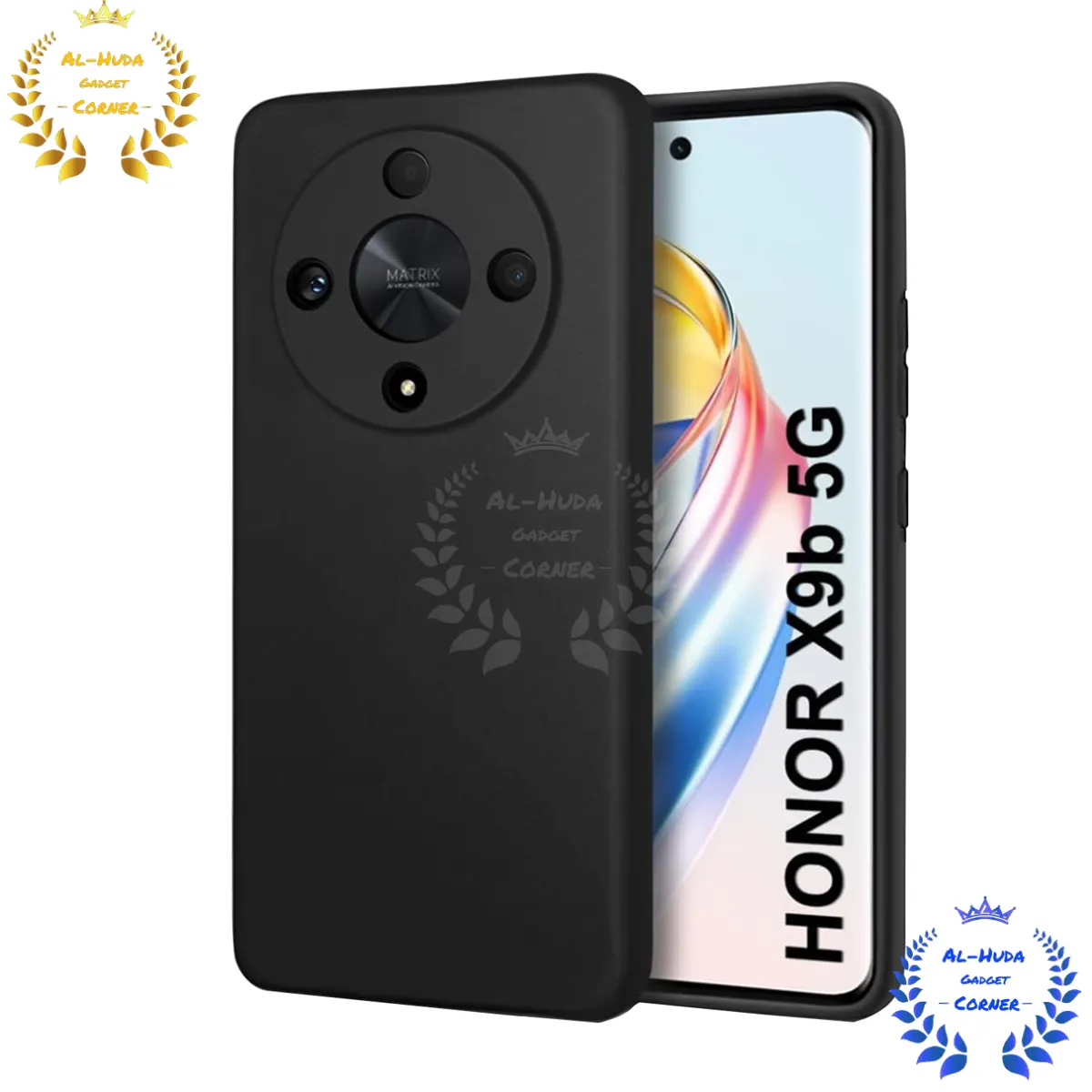 Shockproof & Transparent Crystal Clear Back Cover Case / Matte Protective Lens Flexible Back Cover for Honor X9B 5G | Slim Silicone Cover with Soft Lining Shockproof Full Body Bumper Case