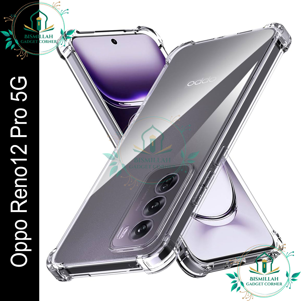 Original Transparent back cover For Oppo Reno12 Pro 5G Luxury transparent Protect Back Cover Soft Case Silicone Phone Cases Price in Bangladesh - Mobile.com.bd
