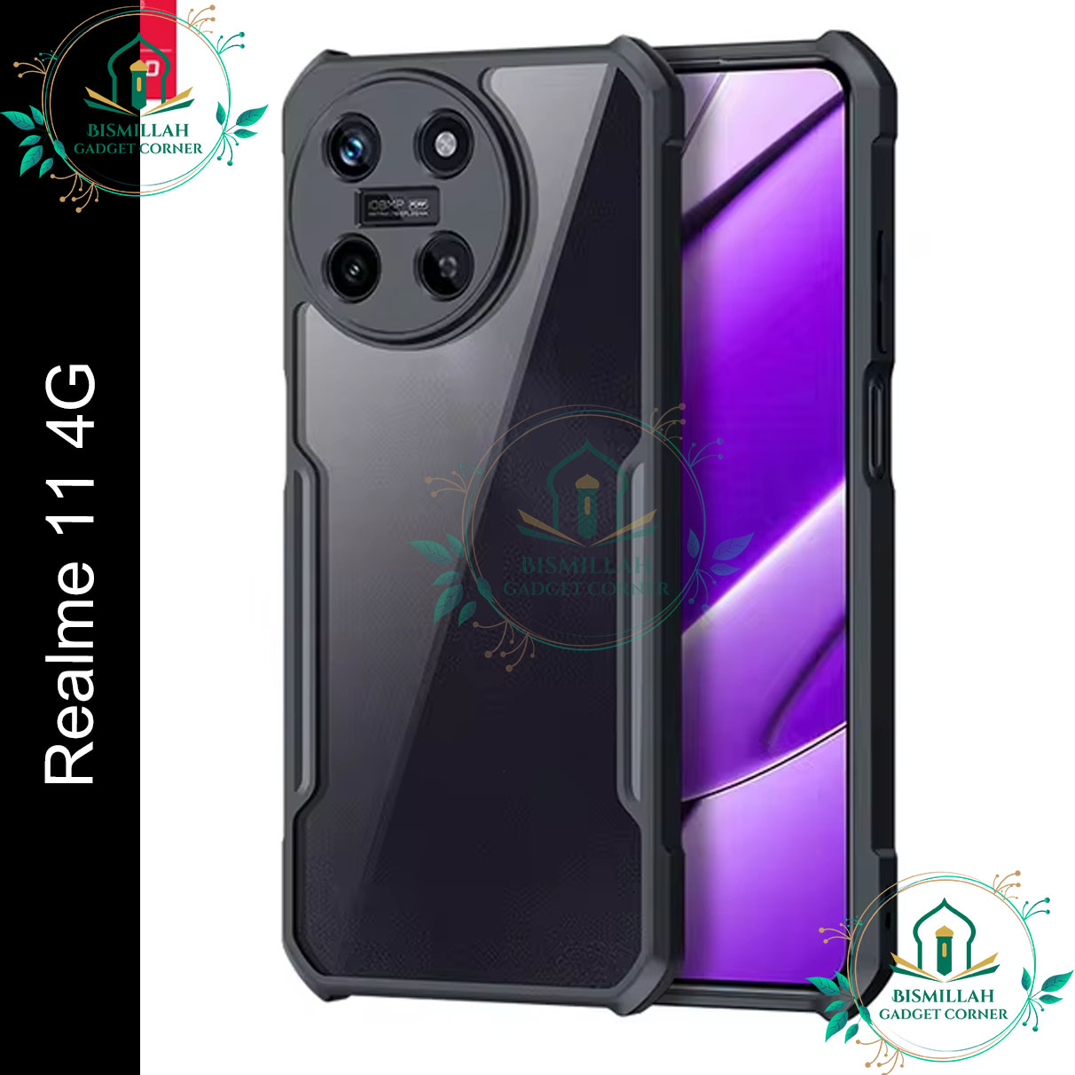 Xundd Back Cover for Realme 11 4G Transparent Hybrid Hard PC Back Bumper Silicone Phone Cases Price in Bangladesh - Mobile.com.bd