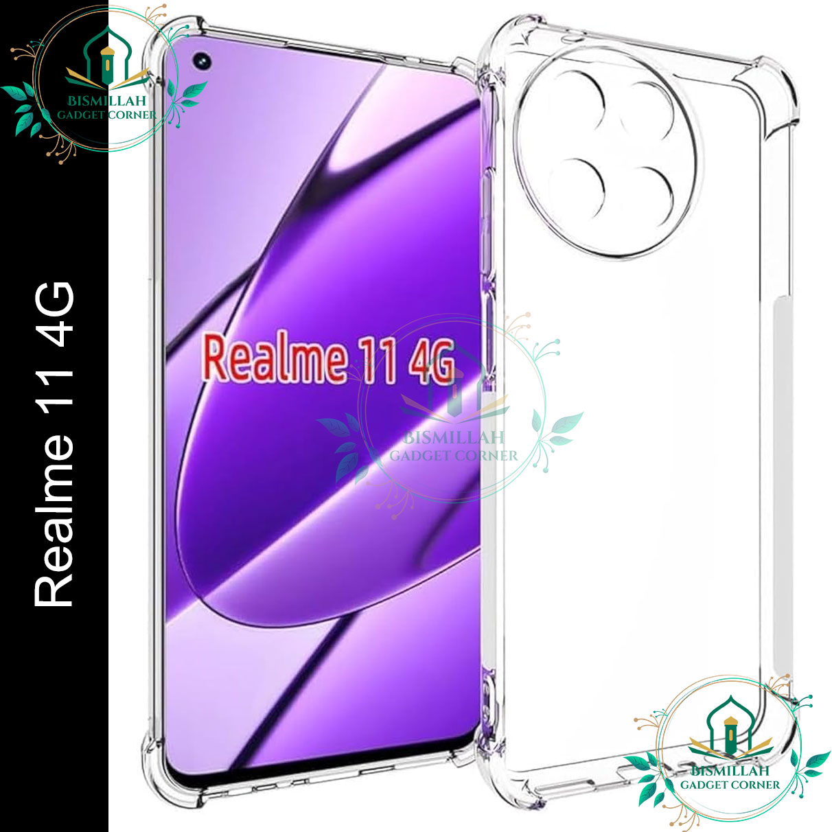 Original Transparent back cover For Realme 11 4G Luxury transparent Protect Back Cover Soft Case Silicone Phone Cases Price in Bangladesh - Mobile.com.bd