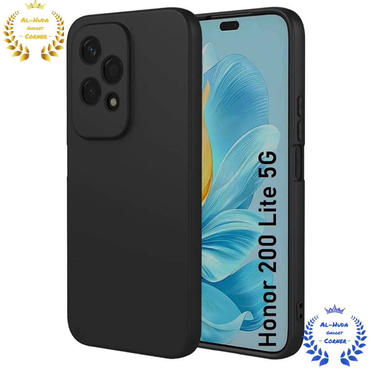 Shockproof & Transparent Crystal Clear Back Cover Case / Matte Protective Lens Flexible Back Cover for Honor 200 Lite 5G | Slim Silicone Cover with Soft Lining Shockproof Full Body Bumper Case