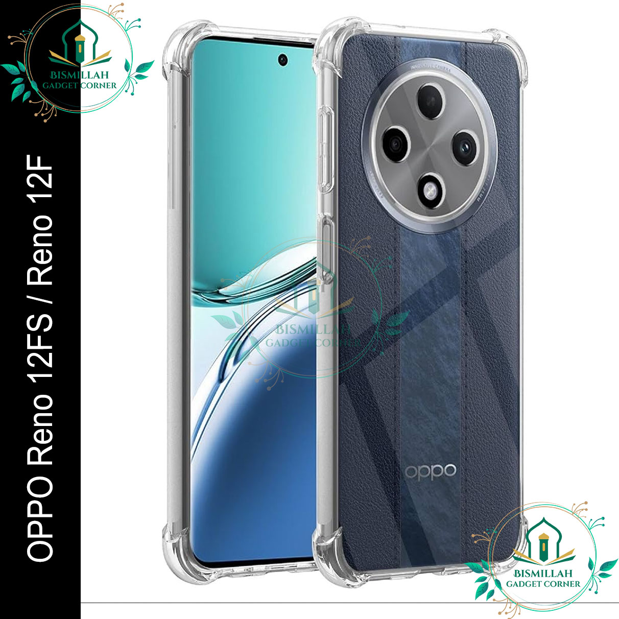 Original Transparent back cover For OPPO Reno 12FS 5G / OPPO Reno12 F 5G Luxury transparent Protect Back Cover Soft Case Silicone Phone Cases Price in Bangladesh - Mobile.com.bd