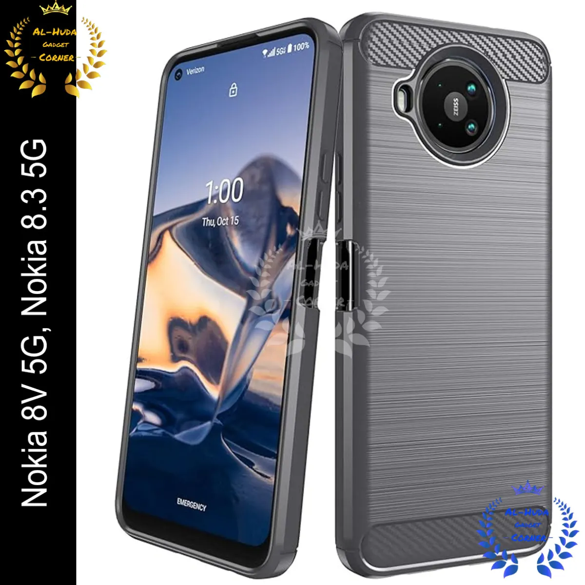 High Quality Spigen cover For Nokia 8.3 / Nokia 8V 5G / Nokia 8 V 5G Carbon Fiber Back cover Soft Slim Fashion Non-Slip Protective Carbon Fiber Phone Case