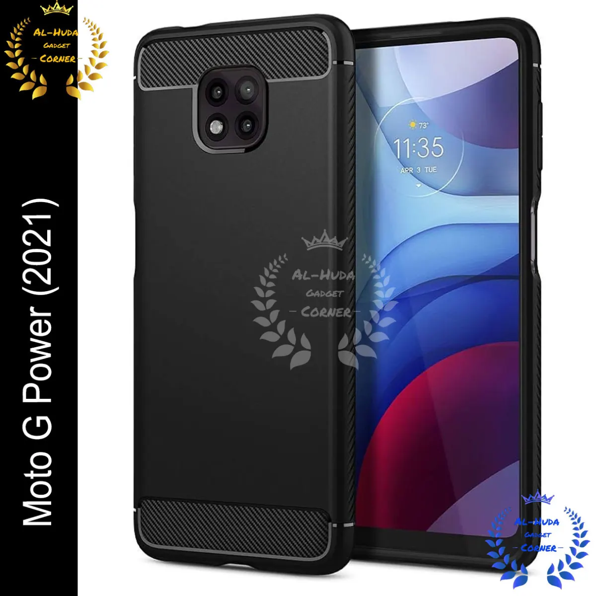Original Spigen cover For Motorola Moto G Power (2021) / Motorola Moto G Power 2021 Carbon Fiber Back cover Soft Slim Fashion Non-Slip Protective Carbon Fiber Phone Case