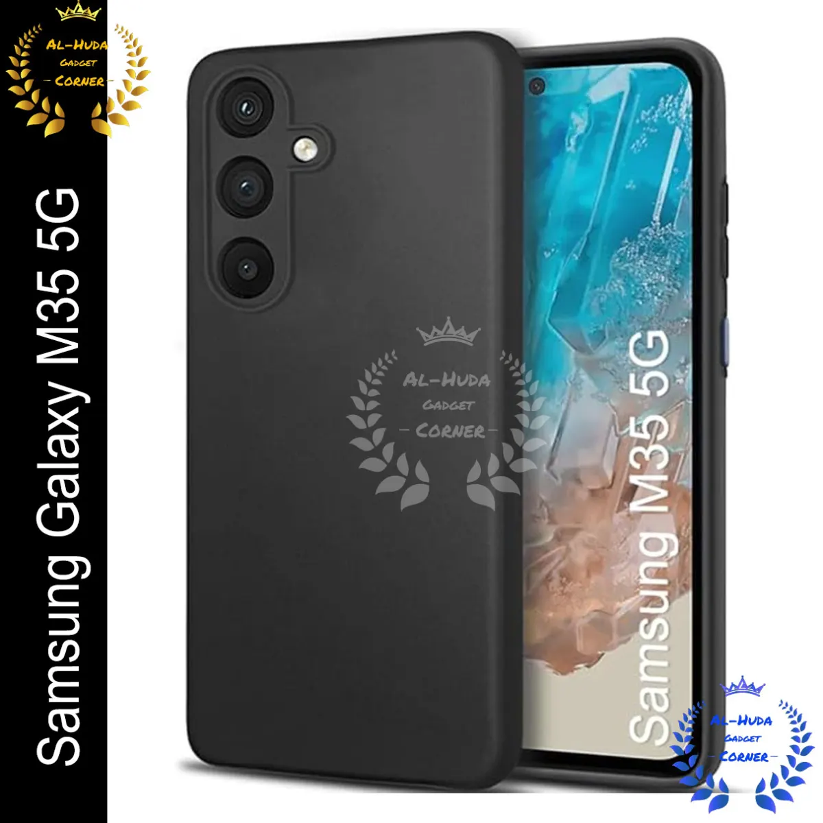 Shockproof & Transparent Crystal Clear Back Cover Case / Matte Protective Lens Flexible Back Cover for Samsung Galaxy M35 5G | Slim Silicone Cover with Soft Lining Shockproof Full Body Bumper Case