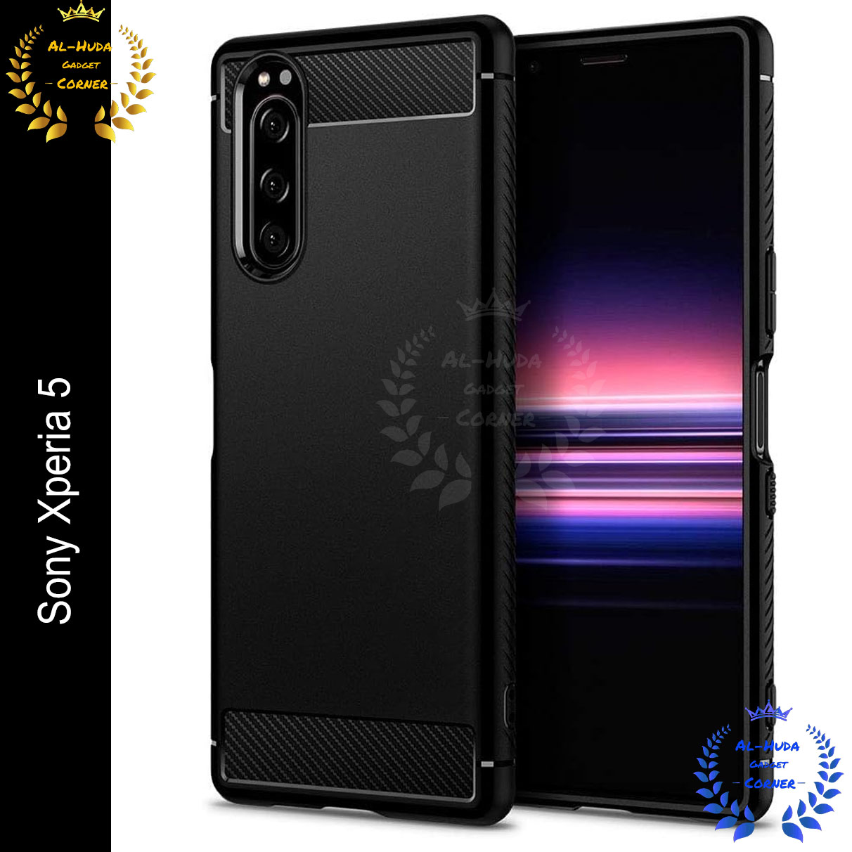 Spigen cover For Sony Xperia 5 Carbon Fiber Back cover Soft Slim Fashion Non-Slip Protective Carbon Fiber Phone Case Silicone Phone Cases Price in Bangladesh - Mobile.com.bd