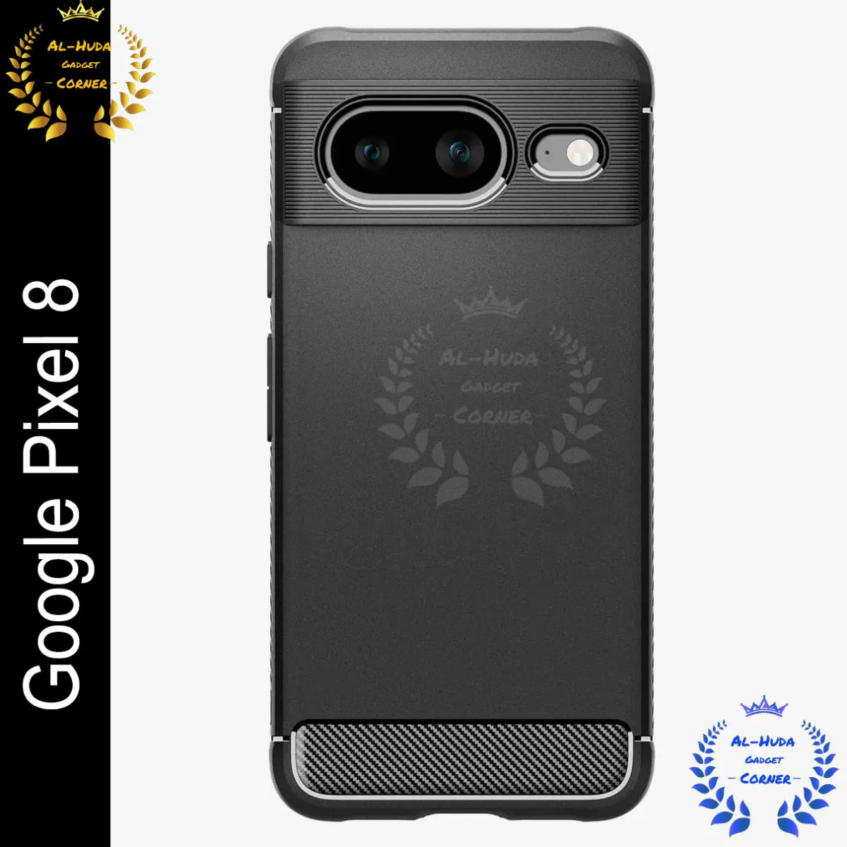 Spigen cover For Google Pixel 8 Carbon Fiber Back cover Soft Slim Fashion Non-Slip Protective Carbon Fiber Phone Case