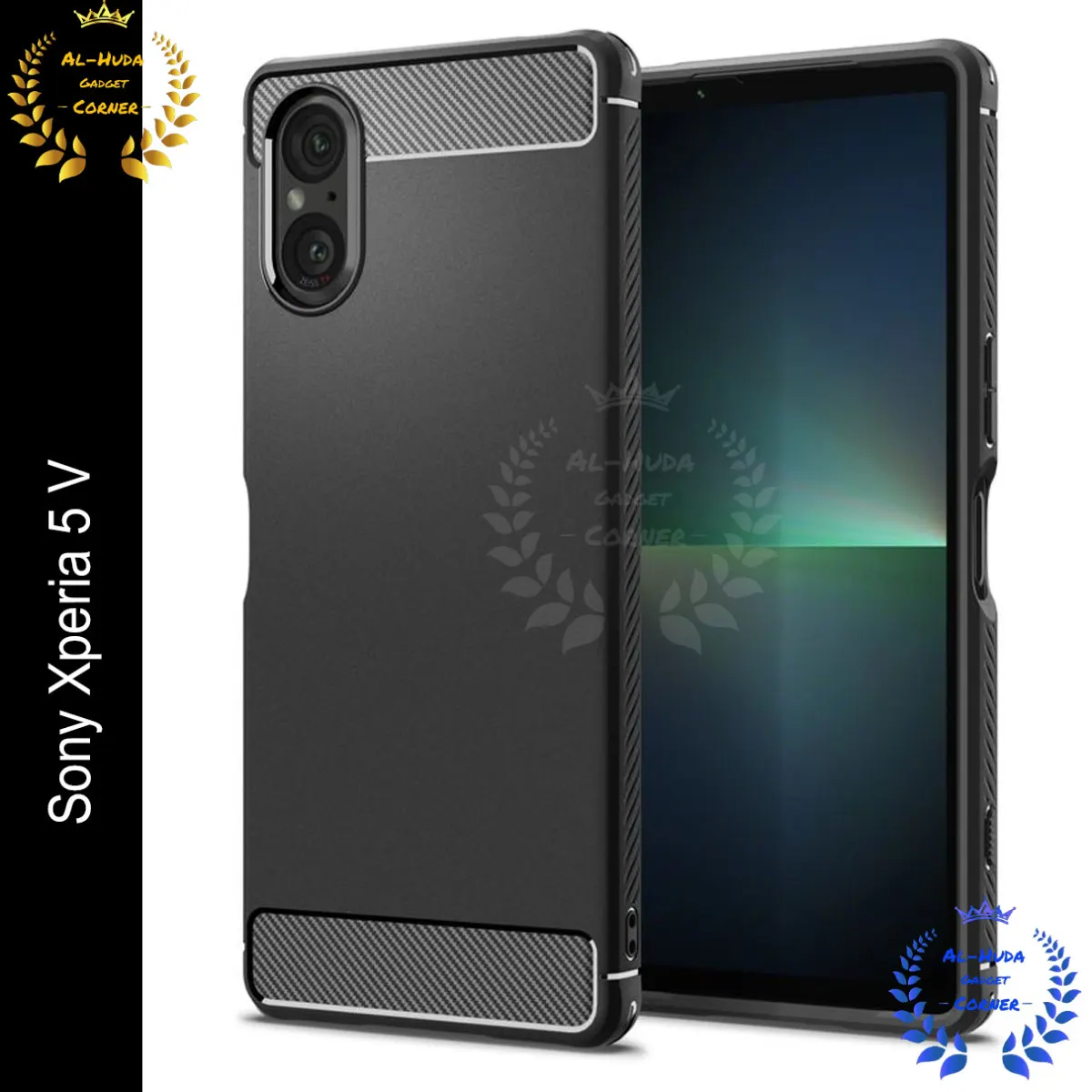 High Quality Spigen cover For Sony Xperia 5V Carbon Fiber Back cover Soft Slim Fashion Non-Slip Protective Carbon Fiber Phone Case