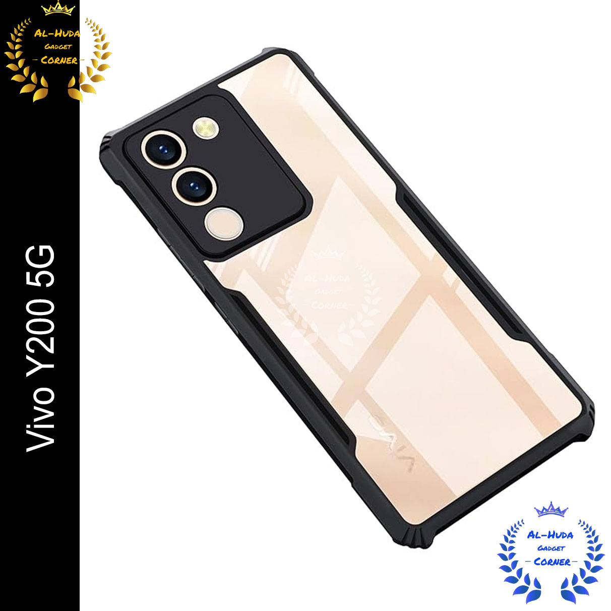 Xundd Back Cover for ViVo Y200 5G Transparent Hybrid Hard PC Back Bumper Silicone Phone Cases Price in Bangladesh - Mobile.com.bd