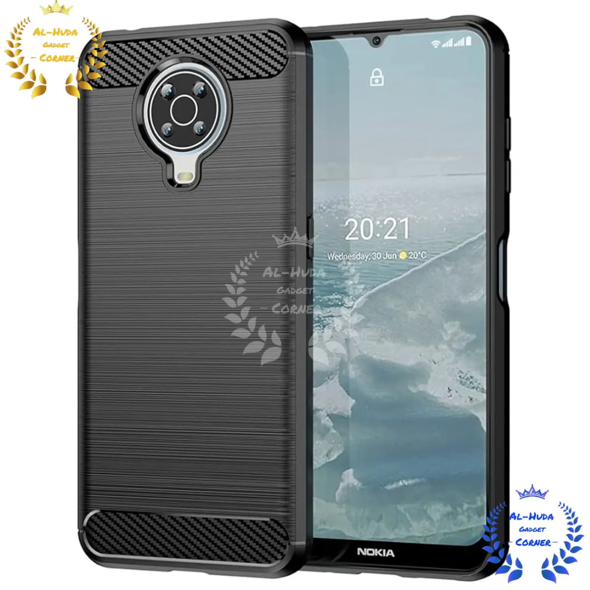 Spigen cover For Nokia G10 / Nokia G20 Carbon Fiber Back cover Soft Slim Fashion Non-Slip Protective Carbon Fiber Phone Case
