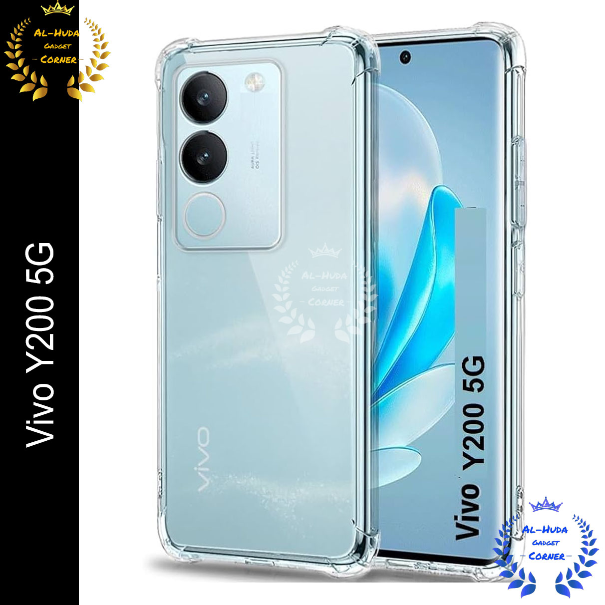 Transparent back cover For ViVo Y200 5G Luxury transparent Protect Back Cover Soft Case Silicone Phone Cases Price in Bangladesh - Mobile.com.bd