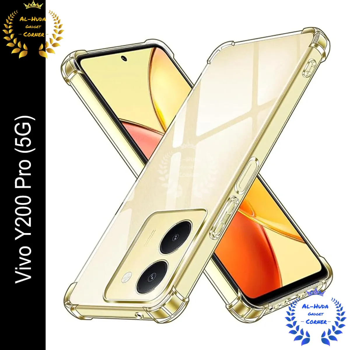 Transparent back cover For Vivo Y200 Pro 5G Luxury transparent Protect Back Cover Soft Case