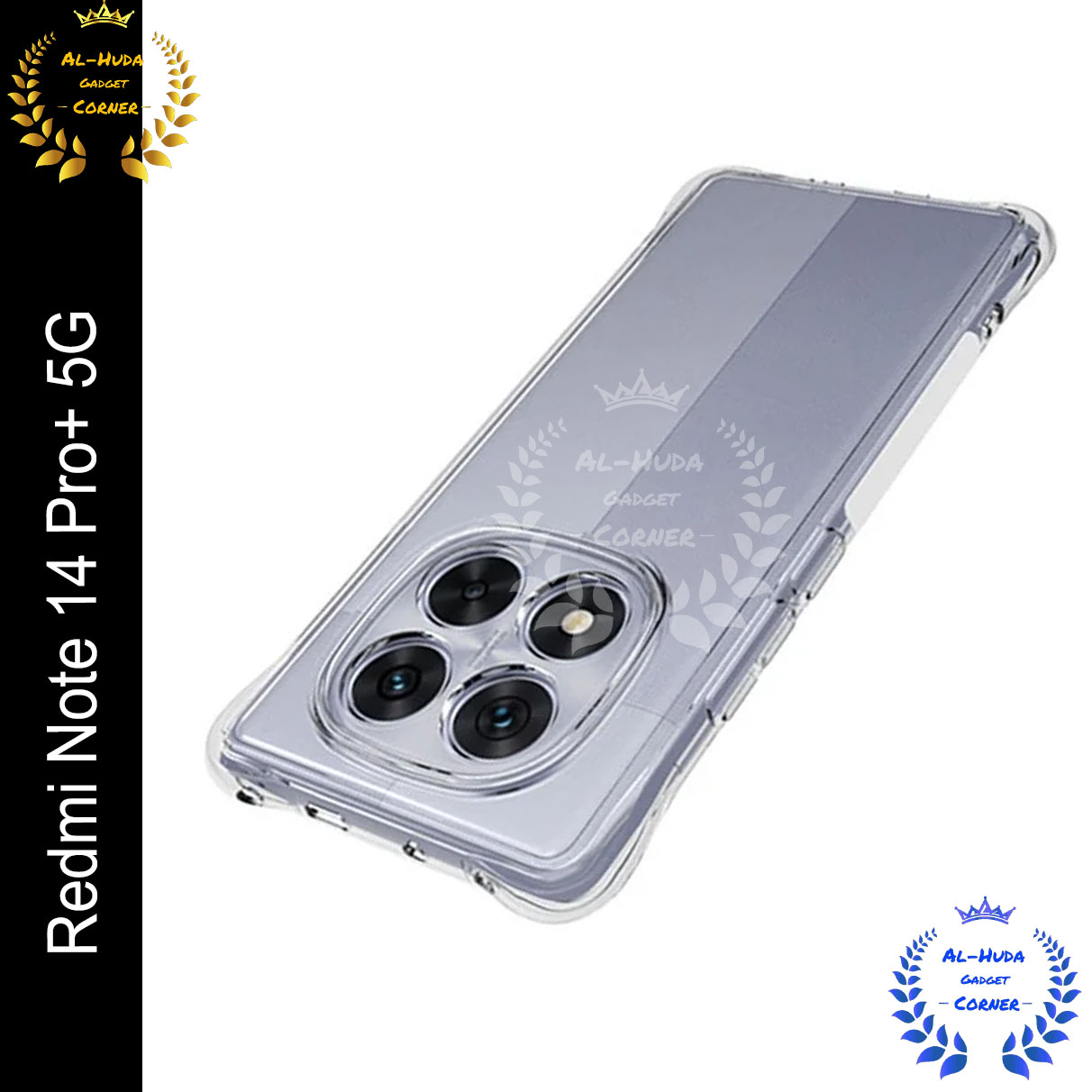 Transparent back cover For Redmi Note 14 Pro+ 5G / Redmi Note 14 Pro Plus 5G Luxury transparent Protect Back Cover Soft Case Silicone Phone Cases Price in Bangladesh - Mobile.com.bd