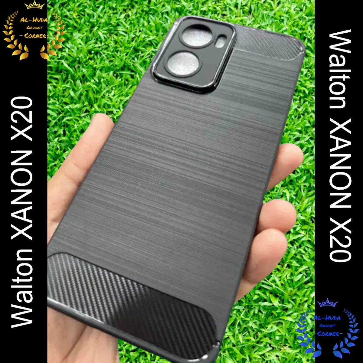 Spigen cover For Walton XANON X20 Carbon Fiber Back cover Soft Slim Fashion Non-Slip Protective Carbon Fiber Phone Case (Best Quality)