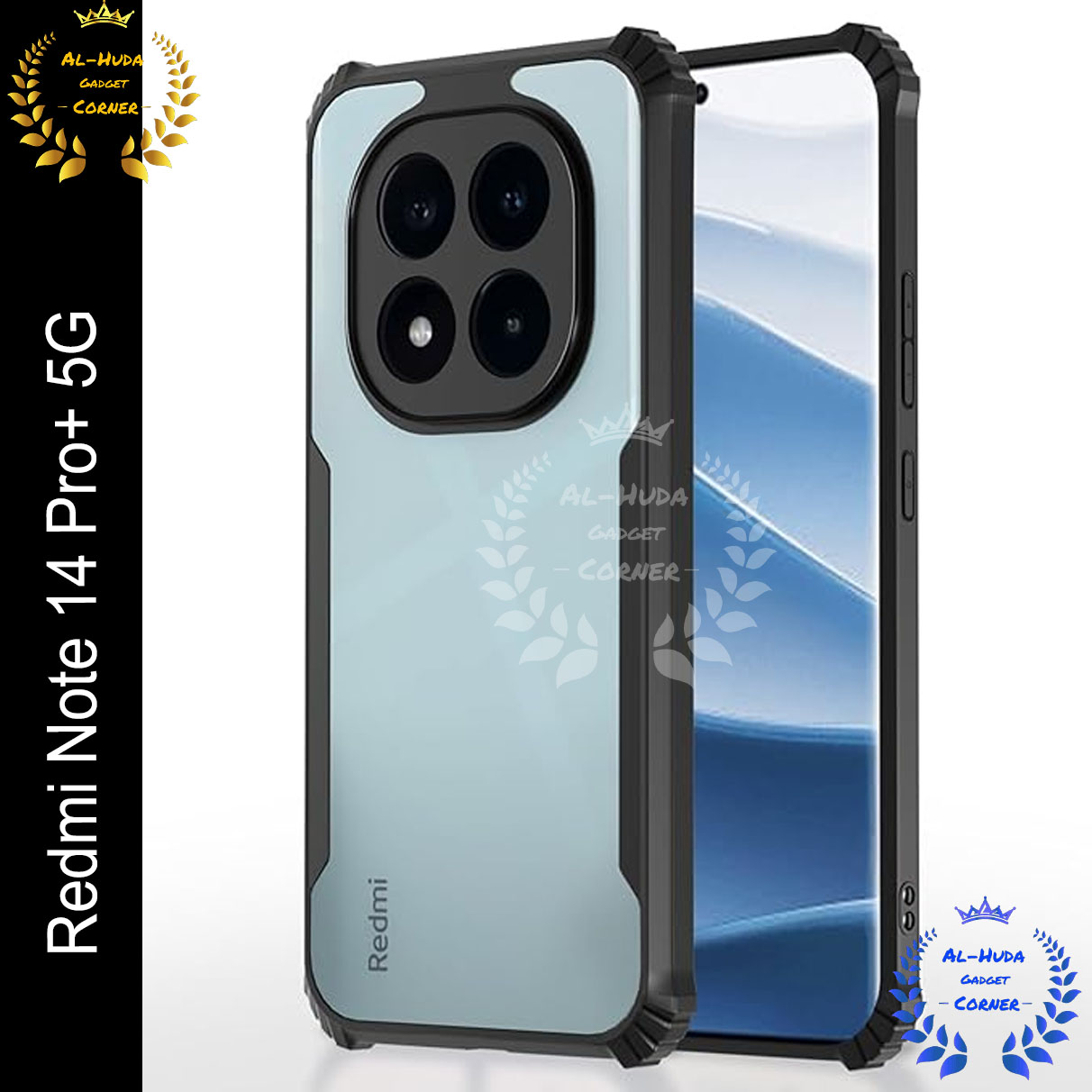 Xundd Back Cover for Redmi Note 14 Pro+ 5G / Redmi Note 14 Pro Plus 5G Transparent Hybrid Hard PC Back Bumper Silicone Phone Cases Price in Bangladesh - Mobile.com.bd