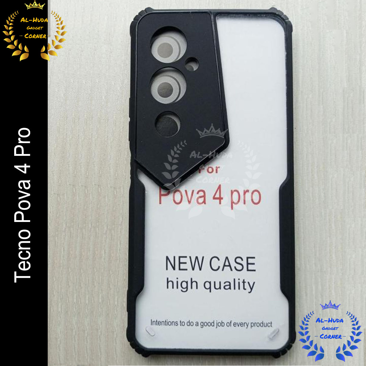 Xundd Back Cover for Tecno Pova 4 Pro Transparent Hybrid Hard PC Back Bumper Silicone Phone Cases Price in Bangladesh - Mobile.com.bd