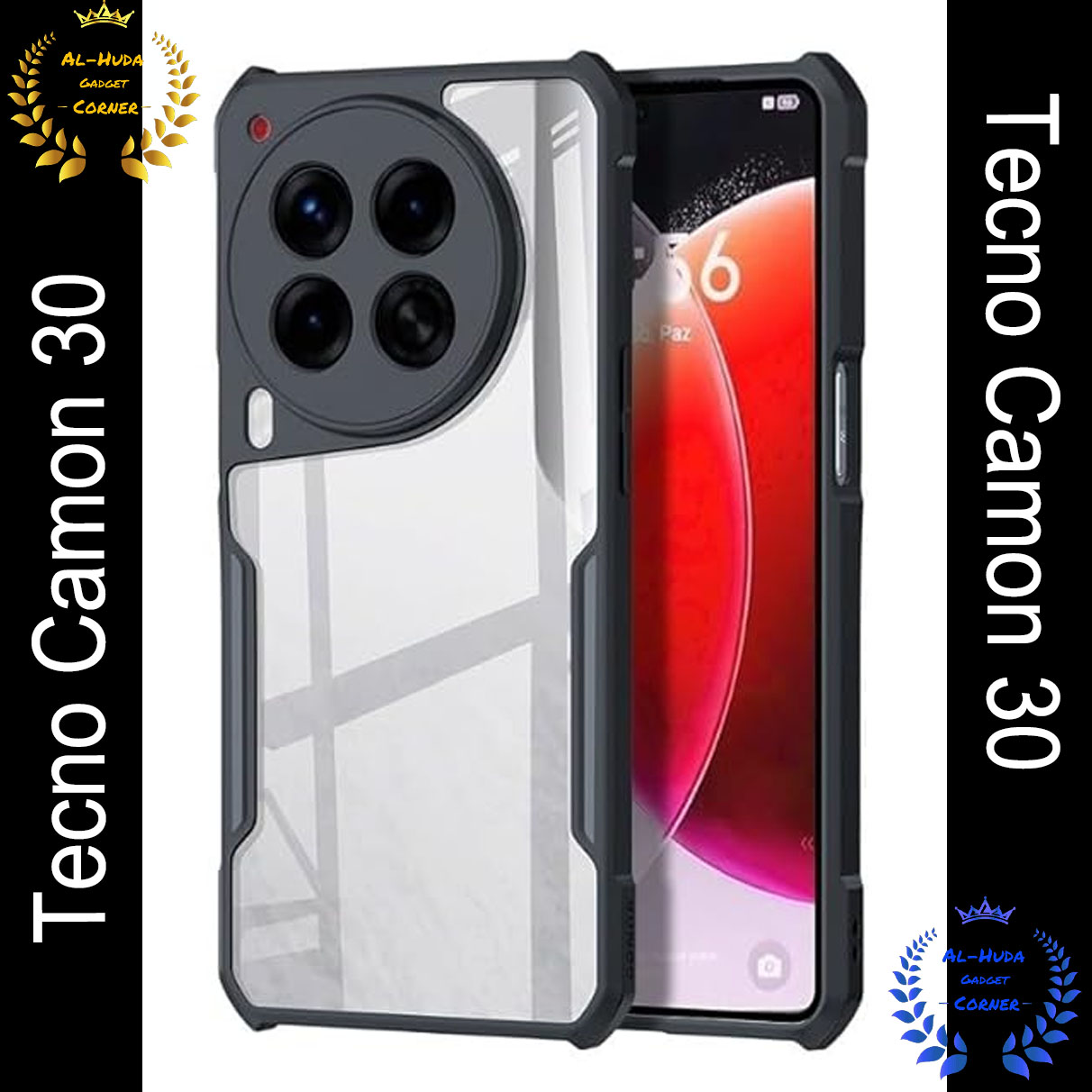 Xundd Back Cover for Tecno Camon 30 5G Transparent Hybrid Hard PC Back Bumper (Best Quality) Silicone Phone Cases Price in Bangladesh - Mobile.com.bd