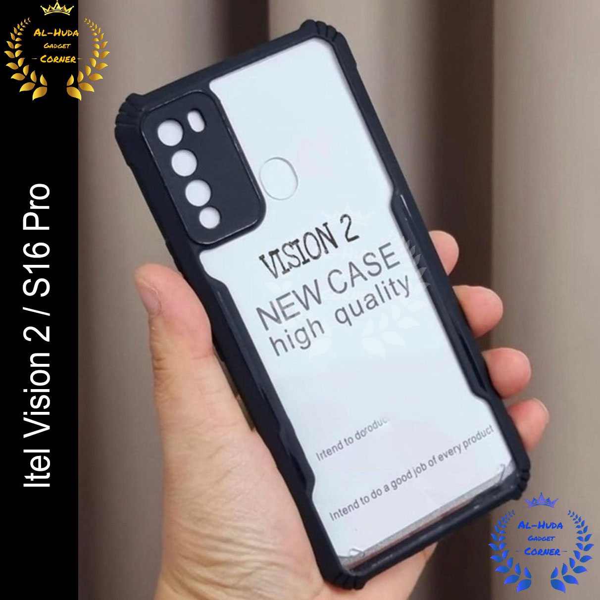 Xundd Back Cover for itel Vision 2 / itel S16 Pro Transparent Hybrid Hard PC Back Bumper Silicone Phone Cases Price in Bangladesh - Mobile.com.bd