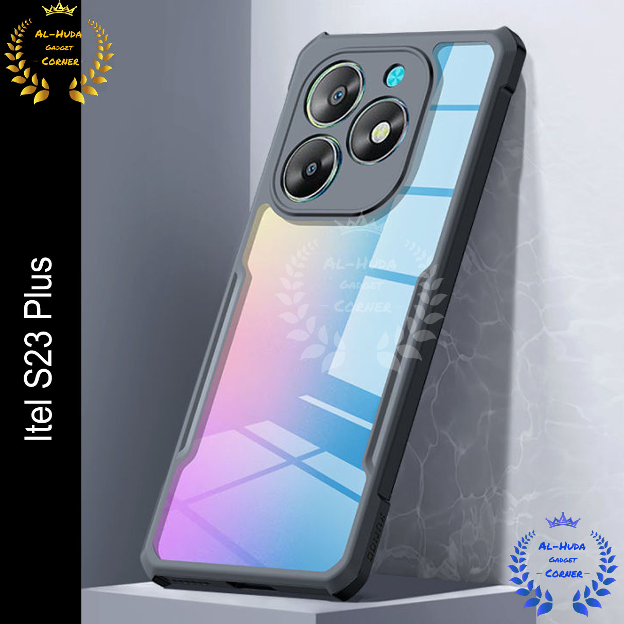 Xundd Back Cover for Itel S23 Plus / Itel S23+ Transparent Hybrid Hard PC Back Bumper Silicone Phone Cases Price in Bangladesh - Mobile.com.bd