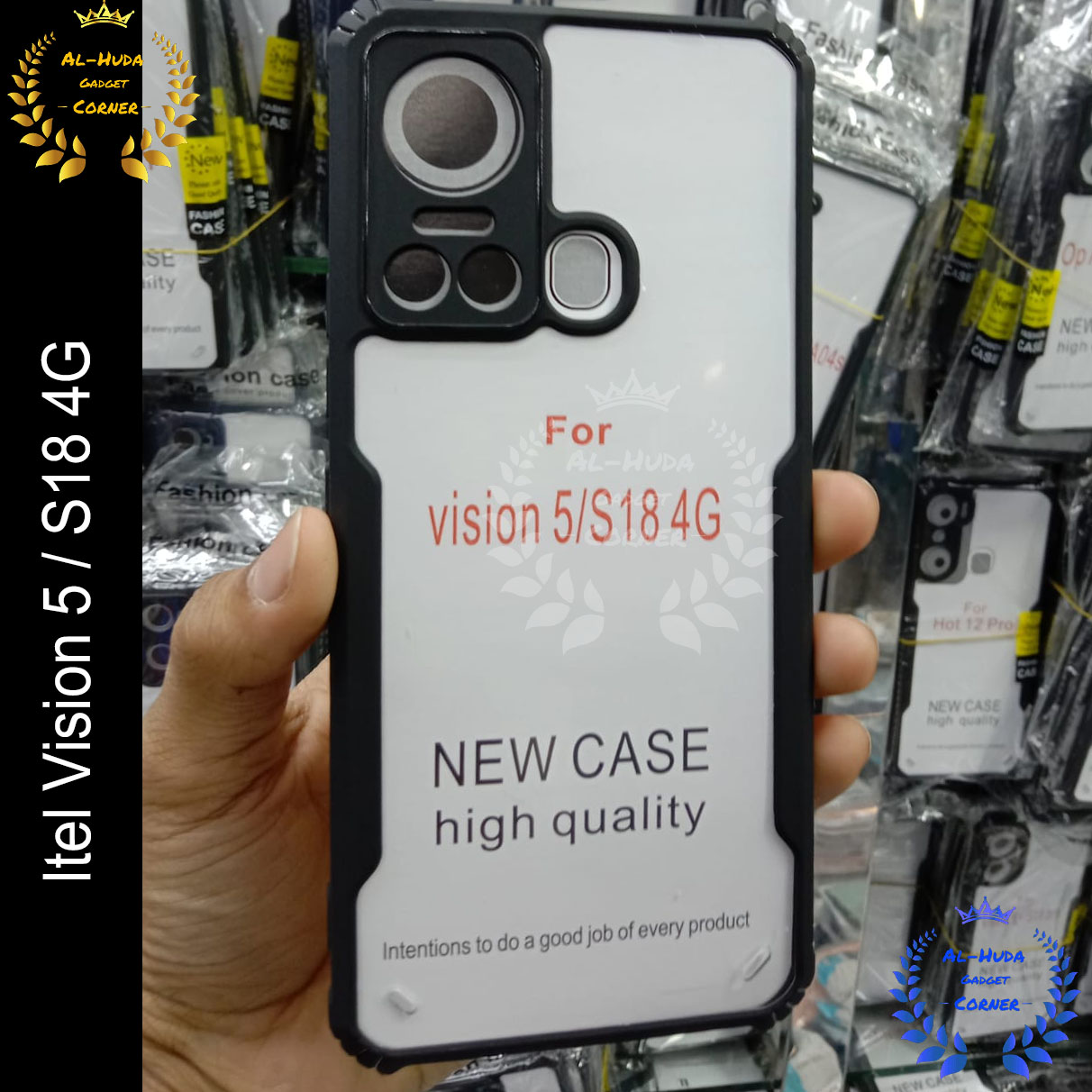 Xundd Back Cover for Itel Vision 5 / itel S18 Transparent Hybrid Hard PC Back Bumper (Best Quality) Silicone Phone Cases Price in Bangladesh - Mobile.com.bd