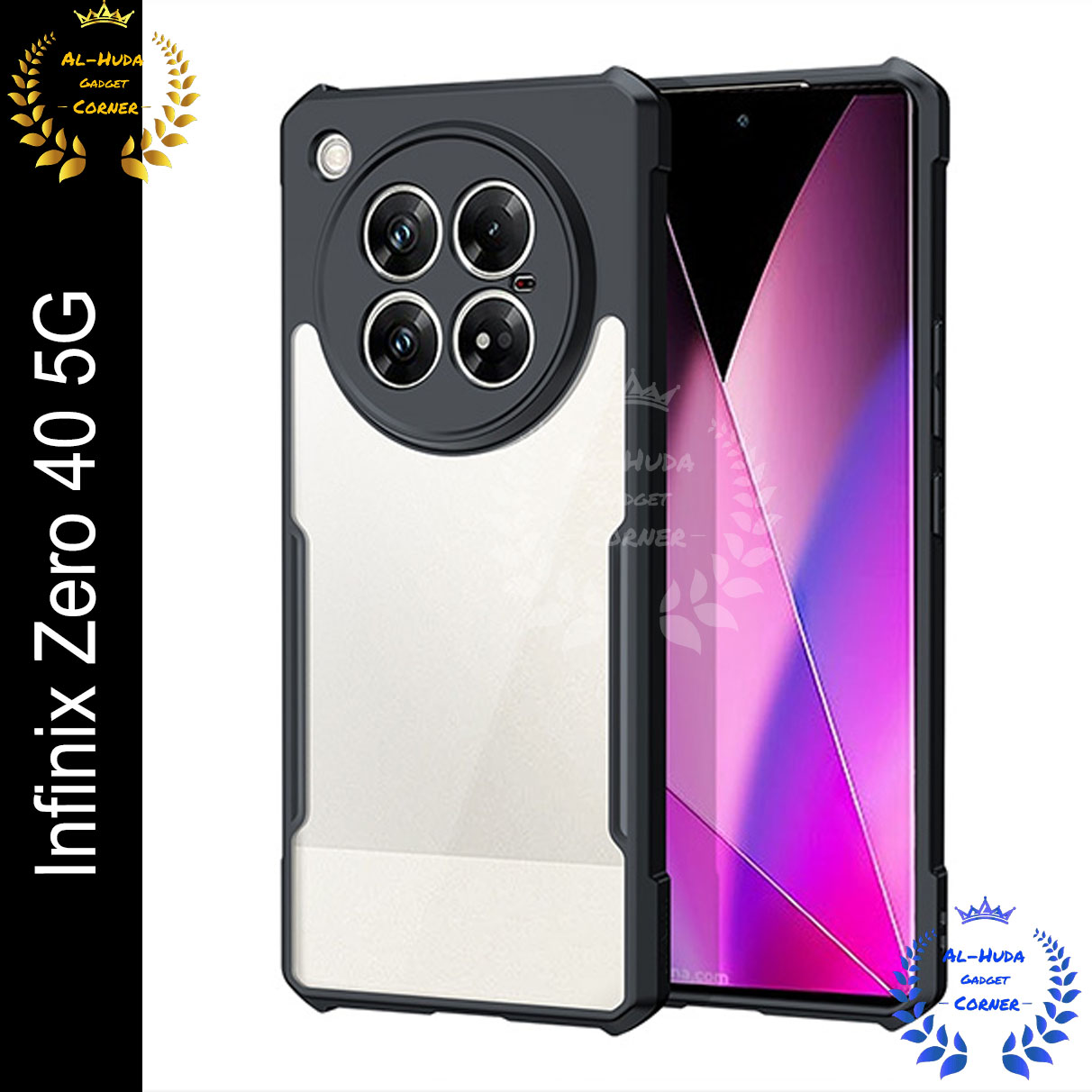 Xundd Back Cover for Infinix Zero 40 5G Transparent Hybrid Hard PC Back Bumper Silicone Phone Cases Price in Bangladesh - Mobile.com.bd