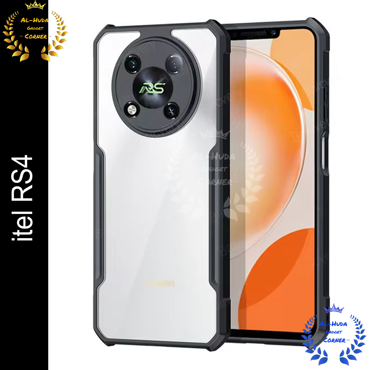 Xundd Back Cover for itel RS4 Transparent Hybrid Hard PC Back Bumper Silicone Phone Cases Price in Bangladesh - Mobile.com.bd