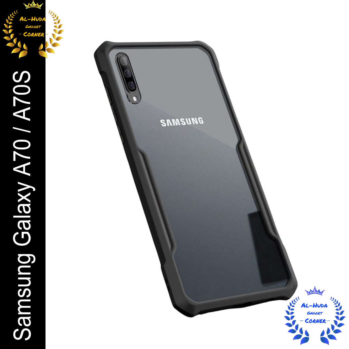 Xundd Back Cover for Samsung Galaxy A70 / Samsung Galaxy A70s Transparent Hybrid Hard PC Back Bumper Silicone Phone Cases Price in Bangladesh - Mobile.com.bd