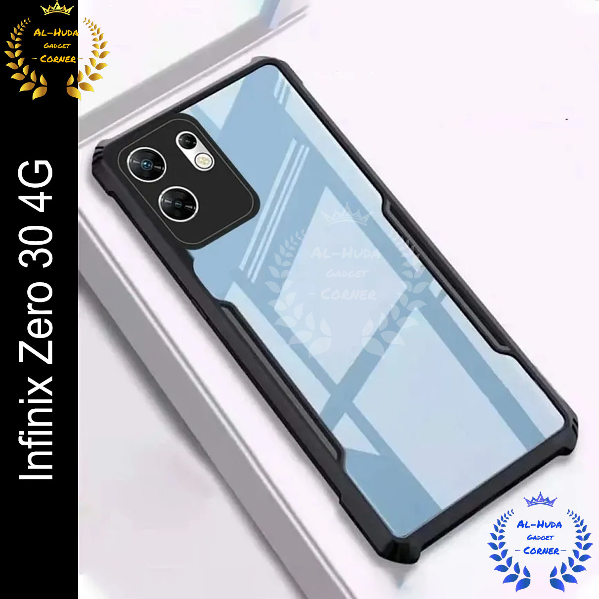 Xundd Back Cover for Infinix Zero 30 4G Transparent Hybrid Hard PC Back Bumper Silicone Phone Cases Price in Bangladesh - Mobile.com.bd