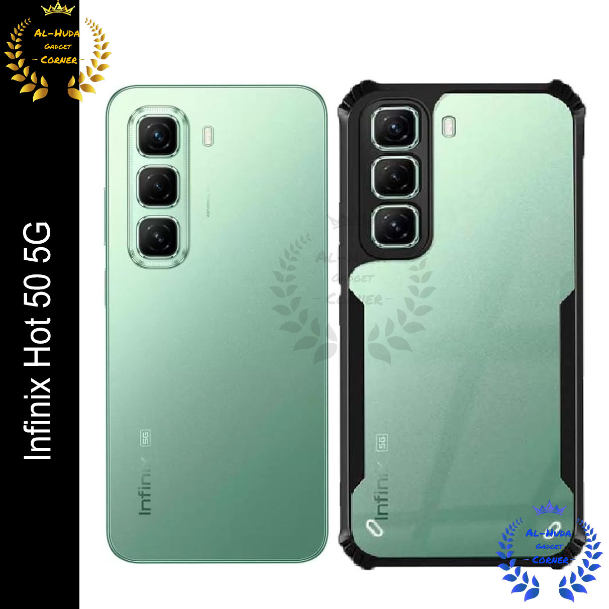 Xundd Back Cover for Infinix Hot 50 5G Transparent Hybrid Hard PC Back Bumper Silicone Phone Cases Price in Bangladesh - Mobile.com.bd