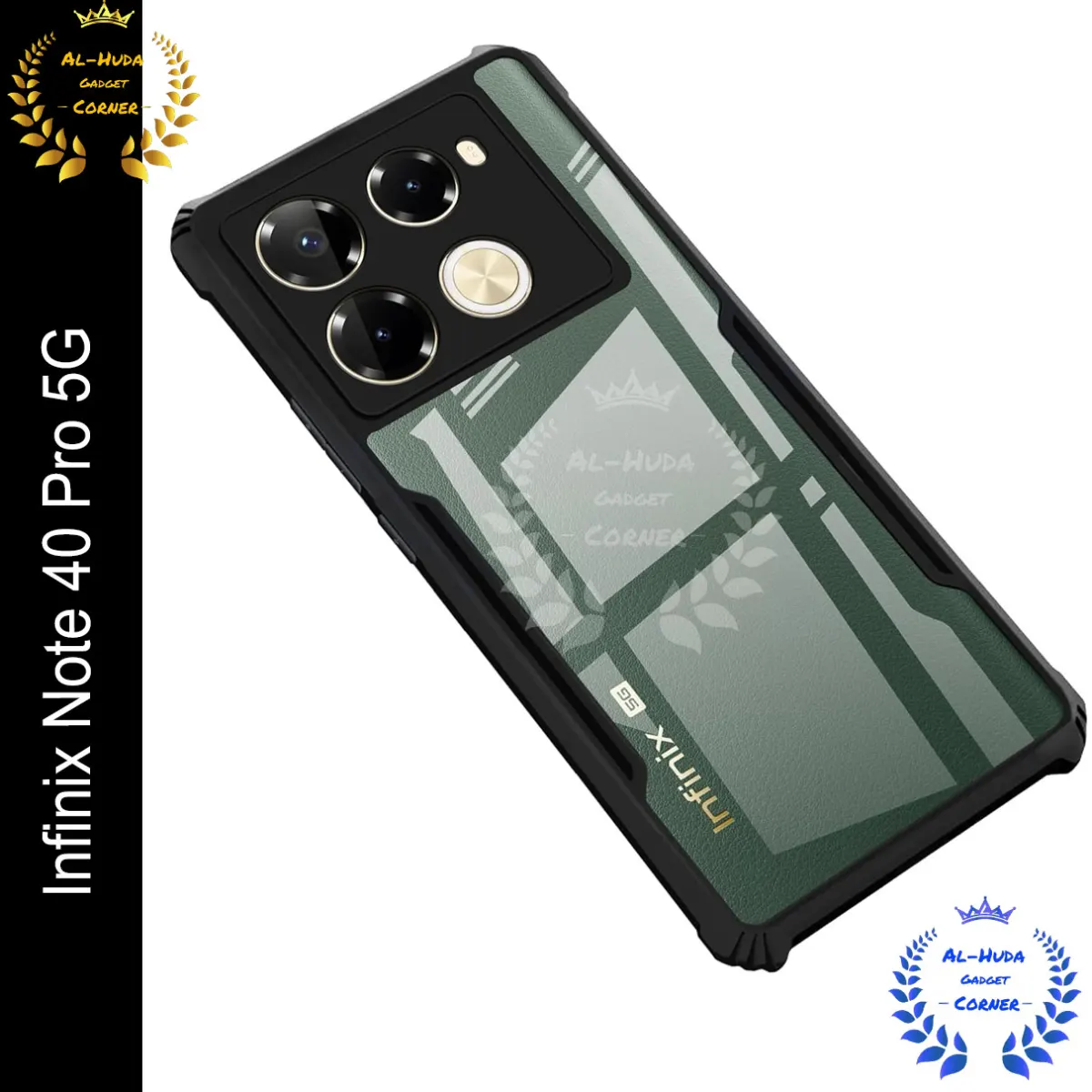 Xundd Back Cover for Infinix Note 40 Pro 5G Transparent Hybrid Hard PC Back Bumper (Best Quality)