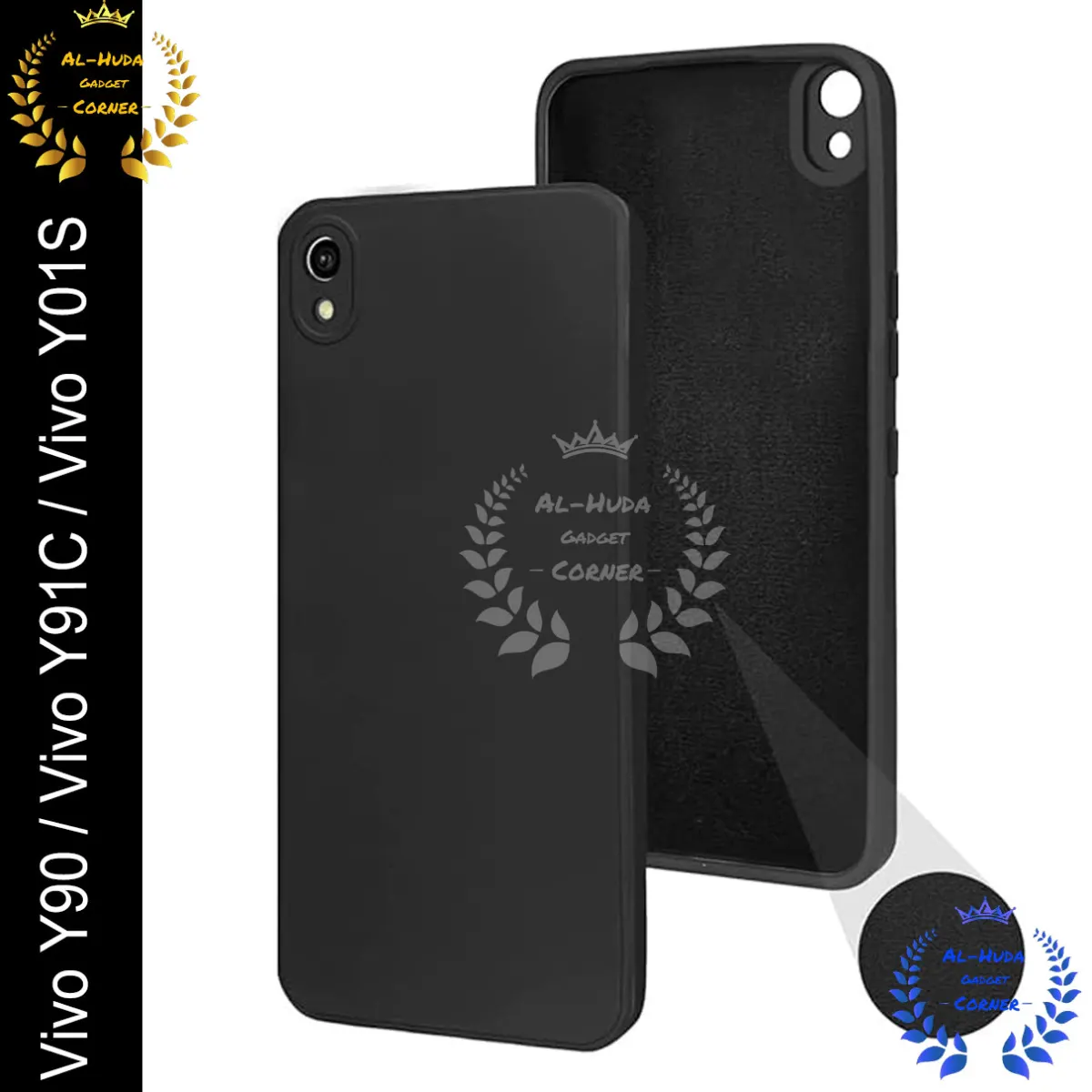 Shockproof & Transparent Crystal Clear Back Cover Case / Matte Protective Lens Flexible Back Cover for Vivo Y90 / Vivo Y91C / Vivo Y01S | Slim Silicone Cover with Soft Lining Shockproof Full Body Bumper Case
