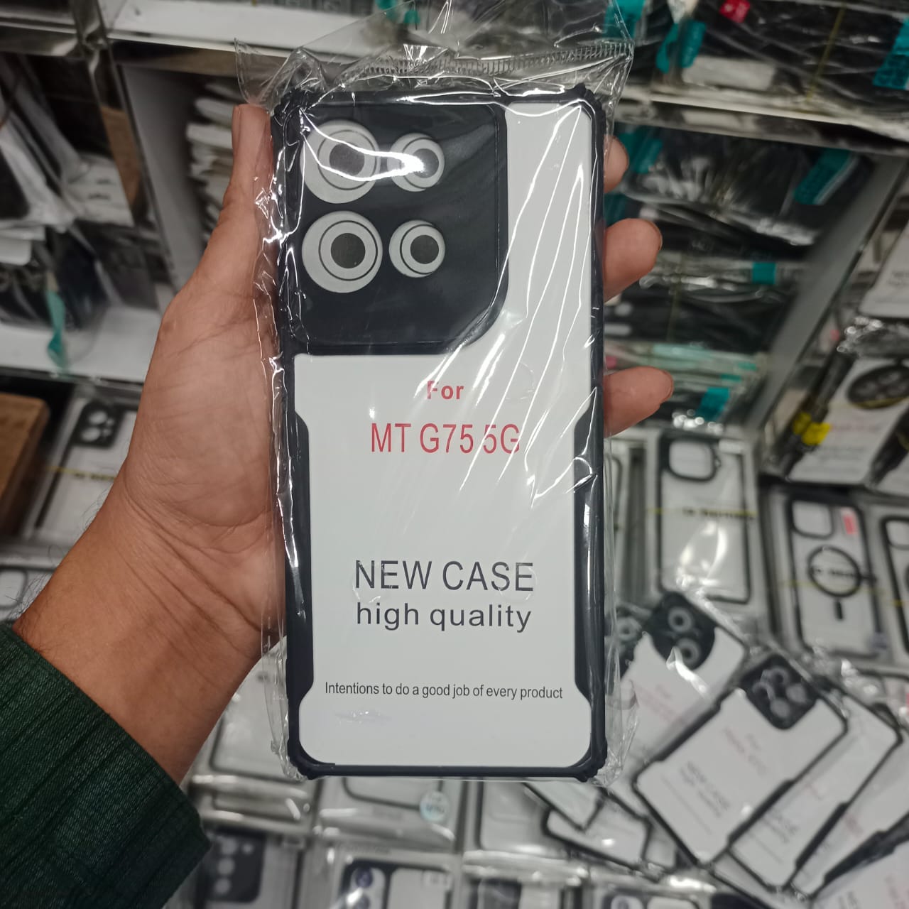 Xundd Back Cover for Motorola Moto G75 5G Transparent Hybrid Hard PC Back Bumper Silicone Phone Cases Price in Bangladesh - Mobile.com.bd