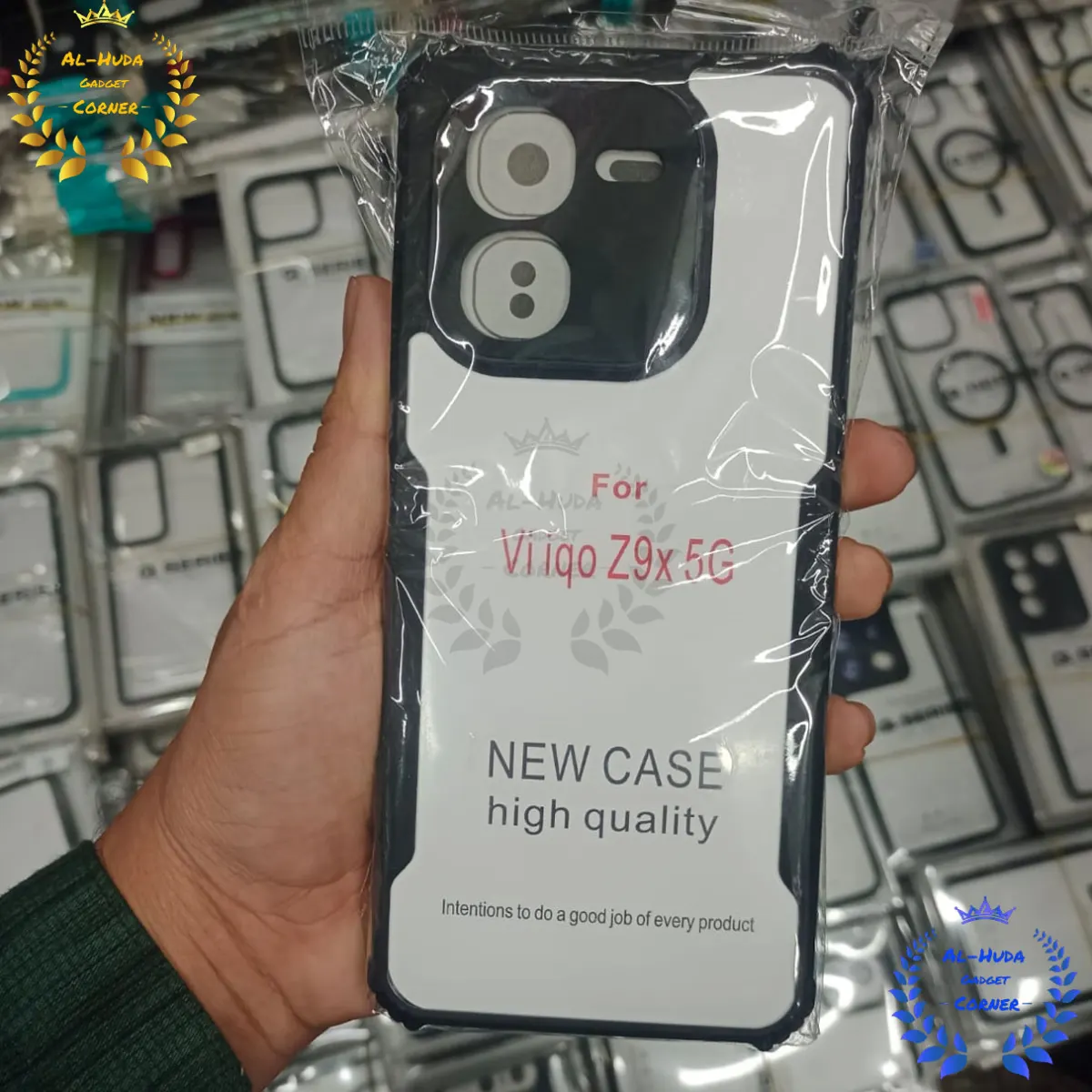 Xundd Back Cover for vivo iQOO Z9x Transparent Hybrid Hard PC Back Bumper