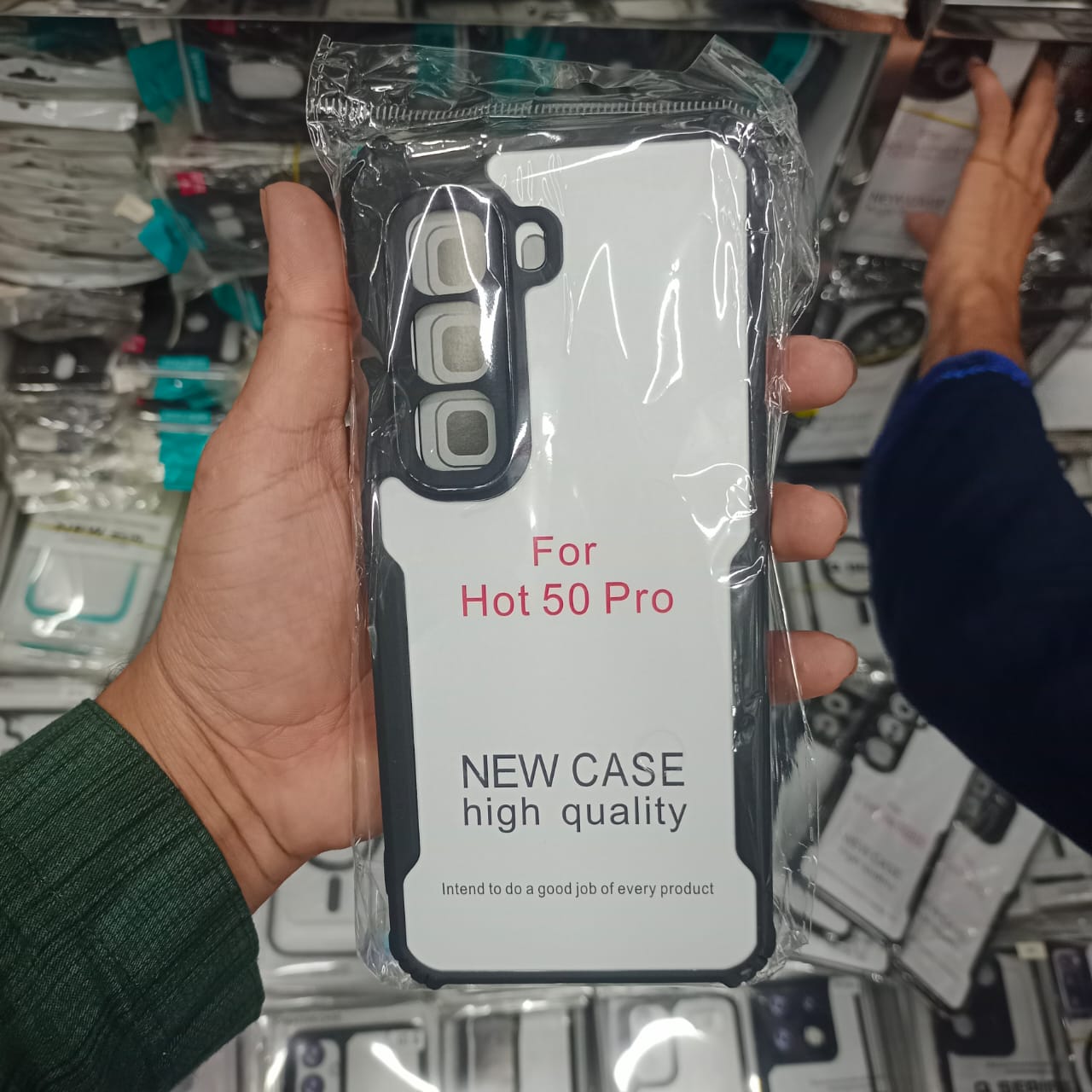 Xundd Back Cover for Infinix Hot 50 Pro Transparent Hybrid Hard PC Back Bumper Silicone Phone Cases Price in Bangladesh - Mobile.com.bd