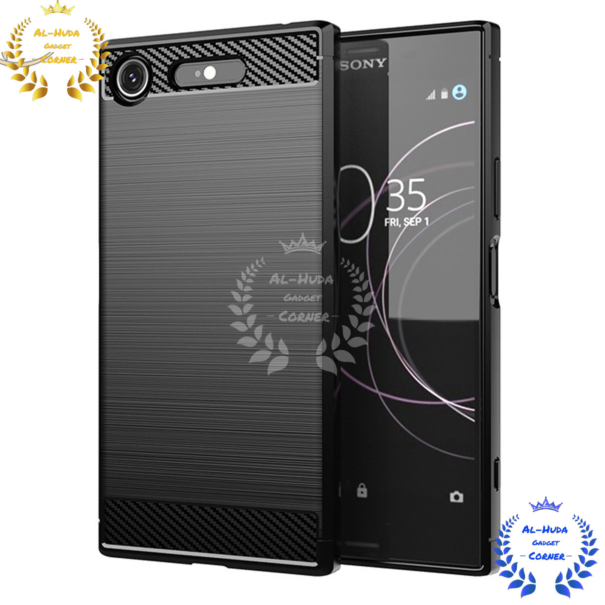 Spigen cover For Sony Xperia XZ1 Carbon Fiber Back cover Soft Slim Fashion Non-Slip Protective Carbon Fiber Phone Case Silicone Phone Cases Price in Bangladesh - Mobile.com.bd