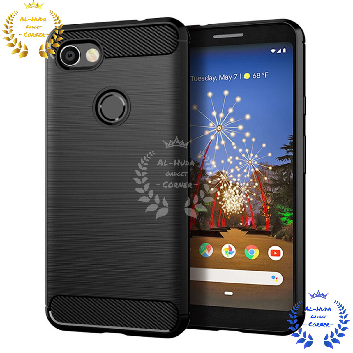 Spigen cover For Google Pixel 3a Carbon Fiber Back cover Soft Slim Fashion Non-Slip Protective Carbon Fiber Phone Case Silicone Phone Cases Price in Bangladesh - Mobile.com.bd